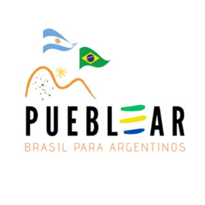 logo pueblear brasil blanco redondo