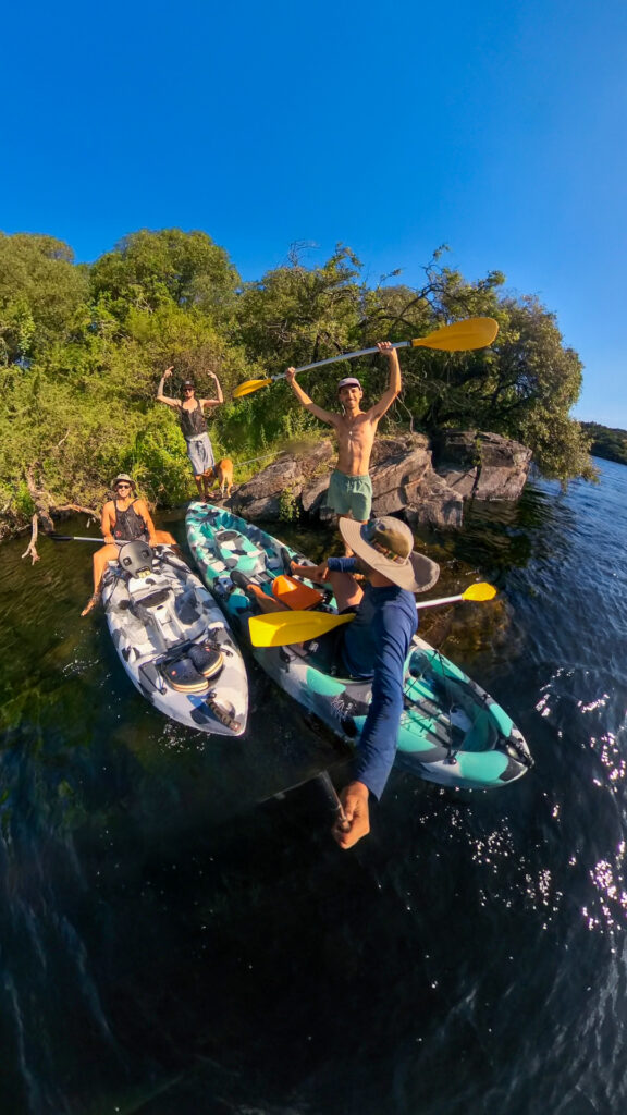 Kayak y pesca en 2da Usina