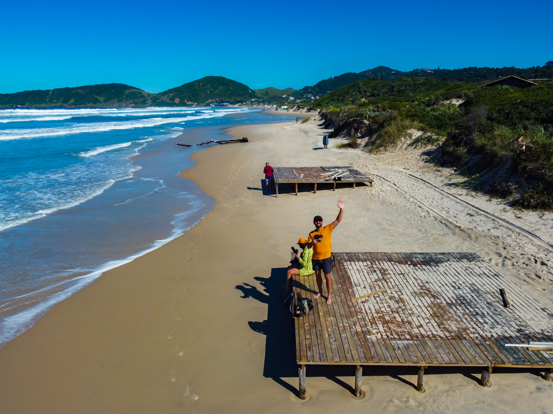 vista aérea de Praia do Rosa