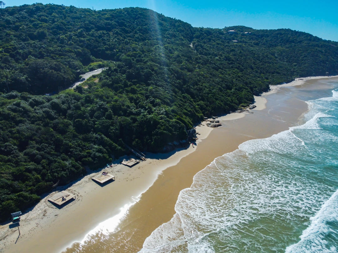 vista aérea de Praia do Rosa